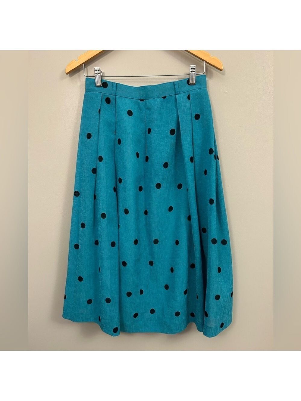 Women’s Teal Polka Dot Skirt